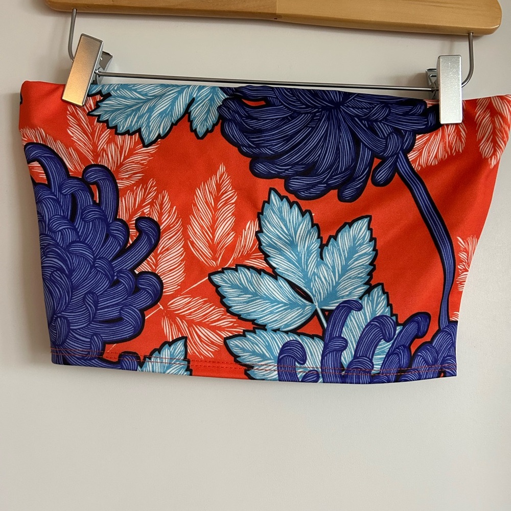 Floral Print Tube Top